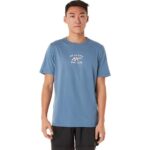 Camiseta de Manga Corta Asics Club de Carrera Azul Energía