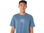 Camiseta de Manga Corta Asics Club de Carrera Azul Energía - Image 4