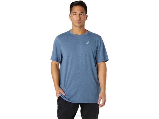 camiseta de manga corta Asics dorai hombre azul tormenta estilo y confort - Image 1