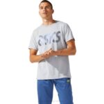 Camiseta de Manga Corta Asics Foil Hombre Gris Piamonte