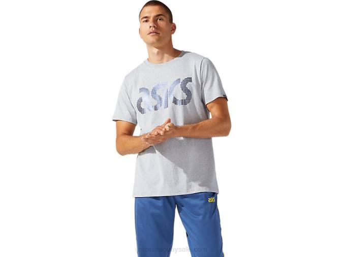 Camiseta de Manga Corta Asics Foil Hombre Gris Piamonte - Image 1