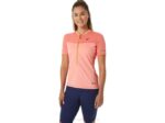 Camiseta de Manga Corta Asics Fujitrail Mujer Papaya Guayaba Energía y Estilo