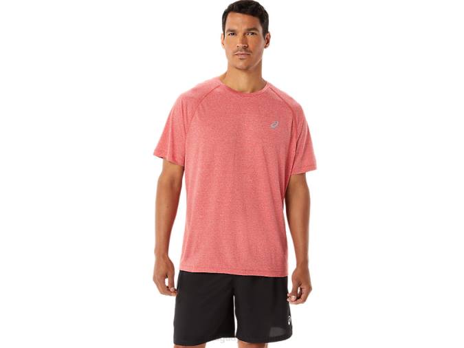 Camiseta de Manga Corta Asics Lyte Hombre Brezo Rojo Clásico - Image 1