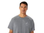 Camiseta de manga corta Asics Lyte hombre gris oscuro estilo moderno - Image 4