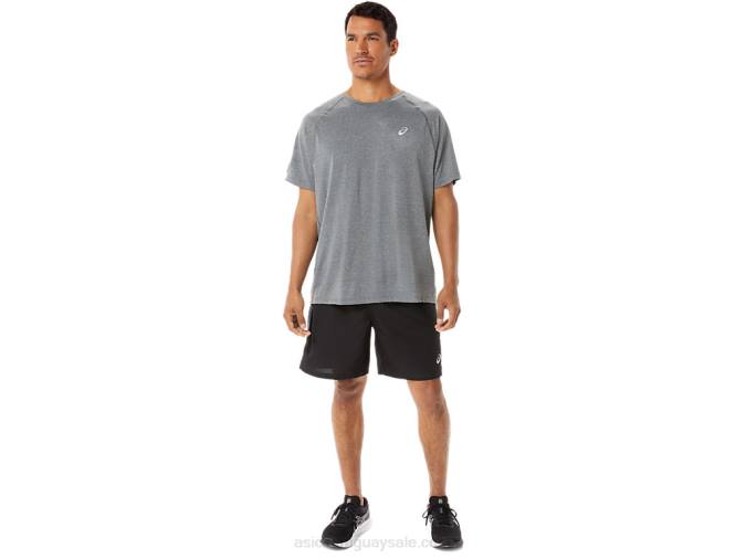 Camiseta de manga corta Asics Lyte hombre gris oscuro estilo moderno - Image 5