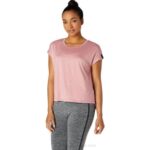 Camiseta de manga corta Asics mujer rosa ahumado estilo y confort