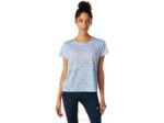 Camiseta de Manga Corta Ventilada Neblina Asics Mujer Ideal para Ejercicio
