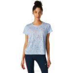 Camiseta de Manga Corta Ventilada Neblina Asics Mujer Ideal para Ejercicio