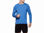Camiseta de manga larga Asics dorai hombre azul brezo confort y estilo