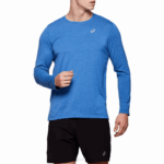Camiseta de manga larga Asics dorai hombre azul brezo confort y estilo