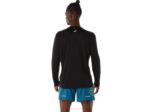 Camiseta de Manga Larga Asics Rendimiento Negro con Logo Fujitrail - Image 2
