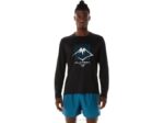 Camiseta de Manga Larga Asics Rendimiento Negro con Logo Fujitrail