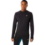 Camiseta de Manga Larga Invierno Hombre Asics Rendimiento Negro