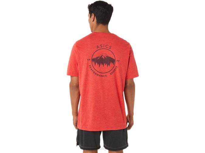 Camiseta de Montaña Asics Brezo Rojo Clásico 1977 Aventura y Estilo - Image 2