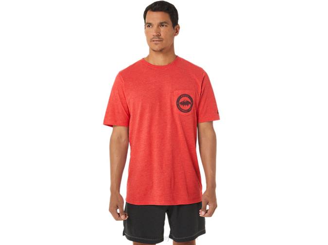 Camiseta de Montaña Asics Brezo Rojo Clásico 1977 Aventura y Estilo - Image 1