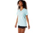 Camiseta de mujer Asics azul claro con eslogan de girasoles - Image 3