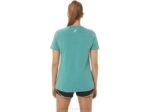 Camiseta de mujer Asics cuello pico girasoles brezo sabio - Image 2