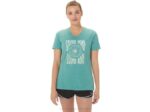 Camiseta de mujer Asics cuello pico girasoles brezo sabio