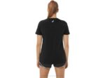 Camiseta de mujer Asics rendimiento negra con eslogan girasoles - Image 2