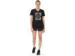 Camiseta de mujer Asics rendimiento negra con eslogan girasoles - Image 5