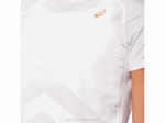 Camiseta de Tenis de Manga Corta Mujer Asics Blanco Brillante Ideal para Entrenamiento - Image 3