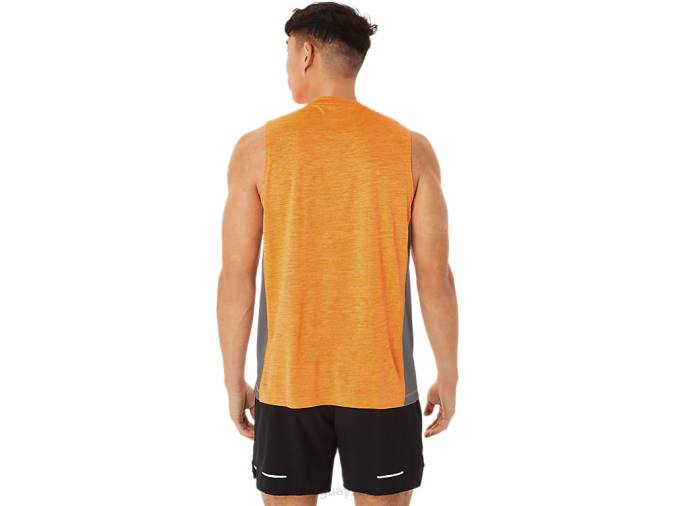 Camiseta de tirantes Asics Train Sana Muscle naranja rock de hoja - Image 2