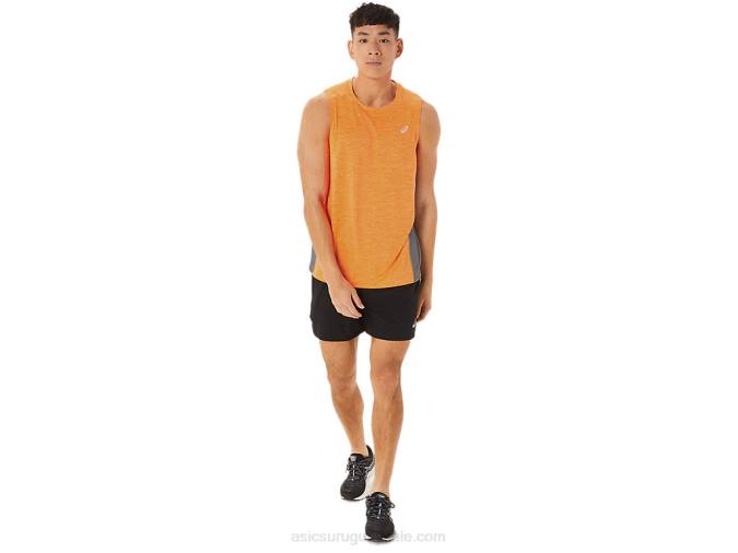 Camiseta de tirantes Asics Train Sana Muscle naranja rock de hoja - Image 4