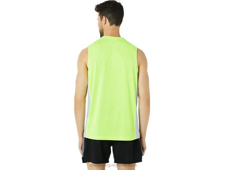 Camiseta de tirantes Asics Train Sana Muscle verde peligro gris piedmont - Image 2