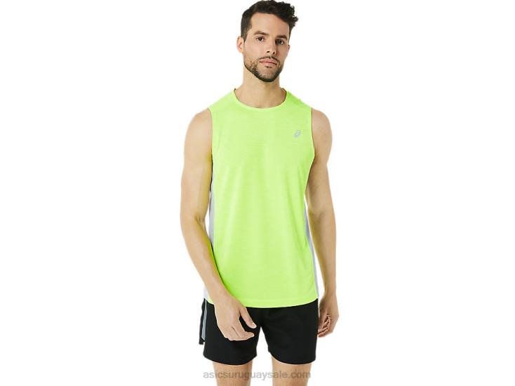 Camiseta de tirantes Asics Train Sana Muscle verde peligro gris piedmont - Image 1