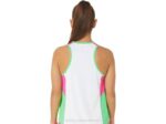 Camiseta de Tirantes Fuerte Reutilizada Asics Blanca Rosa Glo - Image 2