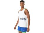Camiseta de Tirantes Reutilizada Fuerte Asics Blanca para Hombre - Image 3