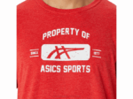 Camiseta Deportiva Asics Manga Corta Brezo Rojo Clásico - Image 2