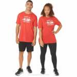 Camiseta Deportiva Asics Manga Corta Brezo Rojo Clásico