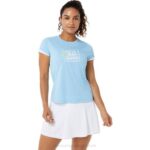 Camiseta Gráfica Asics Mujer Cielo Ártico Estilo y Comodidad