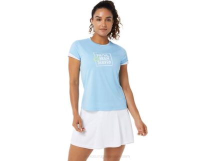 Camiseta Gráfica Asics Mujer Cielo Ártico Estilo y Comodidad