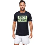 Camiseta Gráfica Asics Rendimiento Hombre Negro Estilo Deportivo