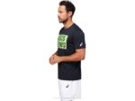 Camiseta Gráfica Asics Rendimiento Hombre Negro Estilo Deportivo - Image 3