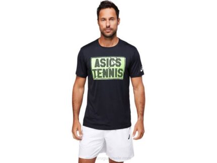 Camiseta Gráfica Asics Rendimiento Hombre Negro Estilo Deportivo