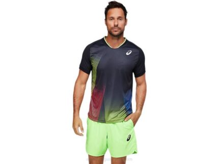 Camiseta Gráfica Asics Rendimiento Negra para Hombre