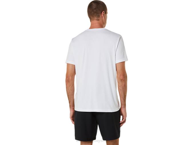Camiseta Gráfica Court GS Asics Hombre Blanco Brillante Estilo Deportivo - Image 2
