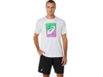 Camiseta Gráfica Court GS Asics Hombre Blanco Brillante Estilo Deportivo