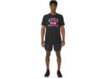 Camiseta Gráfica Unisex Asics Rendimiento Negro Atletismo Stylish