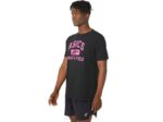 Camiseta Gráfica Unisex Asics Rendimiento Negro Atletismo Stylish - Image 3