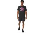 Camiseta Gráfica Unisex Asics Rendimiento Negro Atletismo Stylish - Image 5