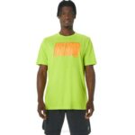 Camiseta Larga Asics Logo Abstracto Cáscara de Limón