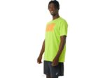 Camiseta Larga Asics Logo Abstracto Cáscara de Limón - Image 3