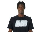 Camiseta Larga Asics Rendimiento Logo Abstracto Negra - Image 4