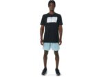 Camiseta Larga Asics Rendimiento Logo Abstracto Negra - Image 5