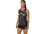 Camiseta Ligera Asics Mujer Rendimiento Negro Verde Susurro - Image 3