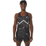 Camiseta Ligera Asics Rendimiento Hombre Negro Verde Susurro